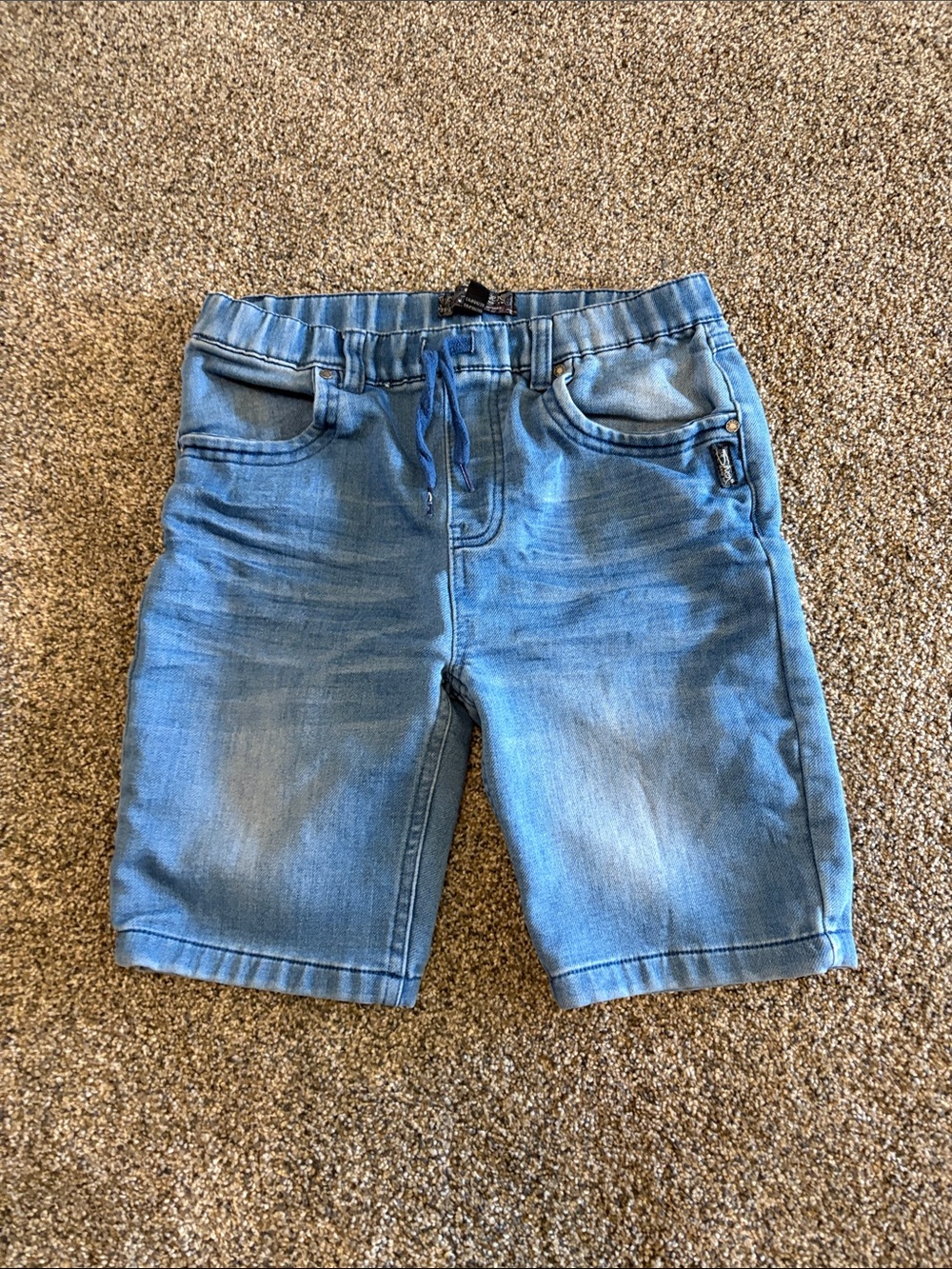 Boys Silver Jeans Light Blue Pull-On Denim Shorts Size Medium 10